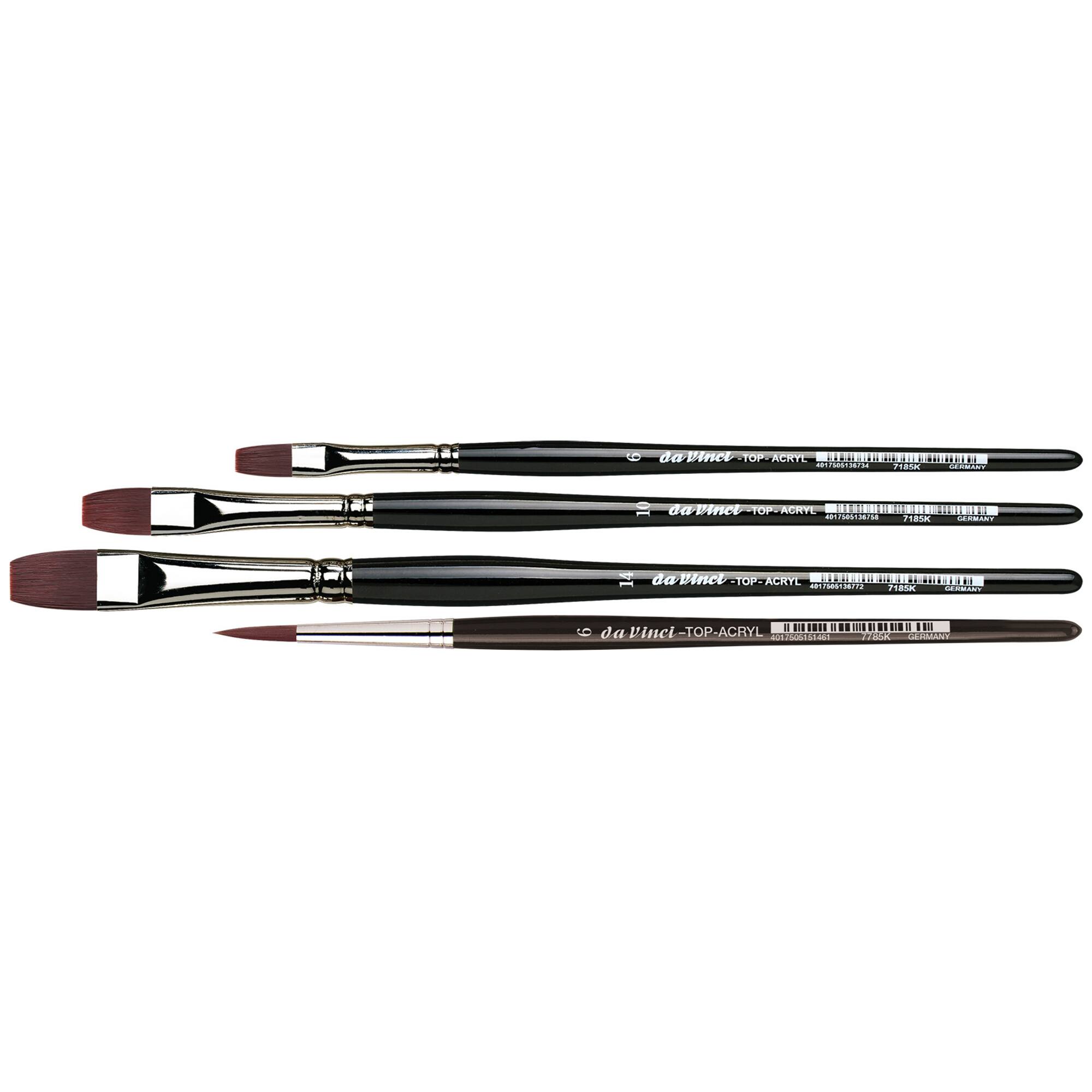 da Vinci TOP-ACRYL 4 Piece Brush Set
